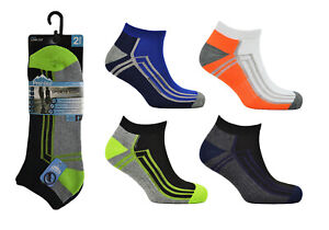 12 Pairs Trainer Sport Socks Mens Prohike Cushioned Active Size 6-11 Gym Running