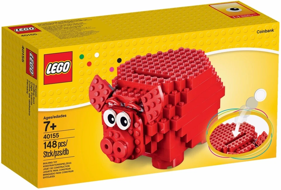 LEGO - Rare - Piggy Coin Bank 40155 - New & Sealed - Image 1 of 1
