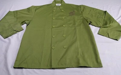 Unisex Happy Chefs Sz M Lime Green Work Shirt Chest The Fresh Chef Embroydered - Image 1 of 4
