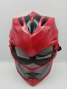 Máscara de Halloween Mighty Morphin Power Rangers roja de plástico de trabajo superhéroe 2016 - Imagen 1 de 13