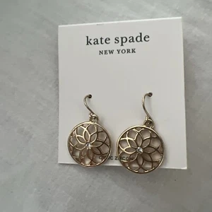 Kate Spade Ohrringe goldfarben geometrisch Strass  - Bild 1 von 2