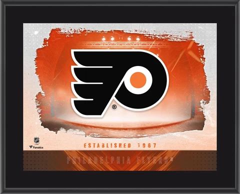 Philadelphia Flyers 10.5" x 13" Sublimated Horizontal Team Logo Plaque Cover