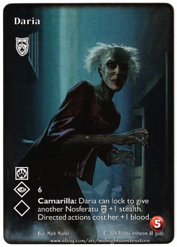 Daria Nosferatu Full Art League Promo V:TES VTES Vampire CCG - Image 1 of 1