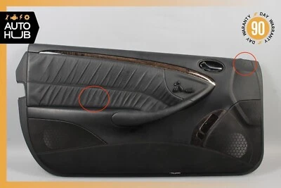 06-09 Mercedes W209 CLK350 CLK500 Coupe Door Panel Front Left Side Black OEM - Image 1 of 4