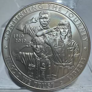 2010 P COMMEMORATIVE SILVER DOLLAR $ BOY SCOUTS MINT STATE MS - Picture 1 of 2