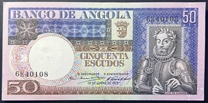 ANGOLA P105a 50 Escudos 1973 UNC - Picture 1 of 2