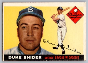 1955 TOPPS #210 DUKE SNIDER BROOKLYN DODGERS - Picture 1 of 3