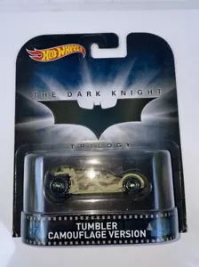 Hot Wheels RETRO ENTERTAINMENT Dark Knight TUMBLER CAMOUFLAGE VERSION - Picture 1 of 3