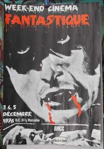 Affiche Originale de 1976 "Week-end CINÉMA FANTASTIQUE" Chambéry - Afbeelding 1 van 1