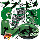FUSSBALL - Geschirr Deko Fußball Mottoparty Kindergeburtstag Party Fussballparty