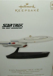 Adorno Hallmark Árbol de Navidad USS Star Trek 2010 la próxima generación Enterprise - Imagen 1 de 1