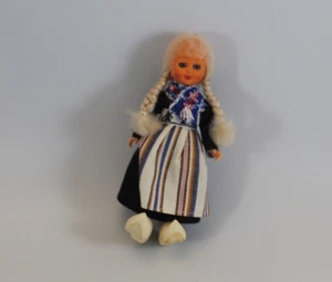 Vintage Rozetta Puppe Holland traditionelles Kleid 5,5 Zoll groß Volksstil Kleidung - Bild 1 von 4