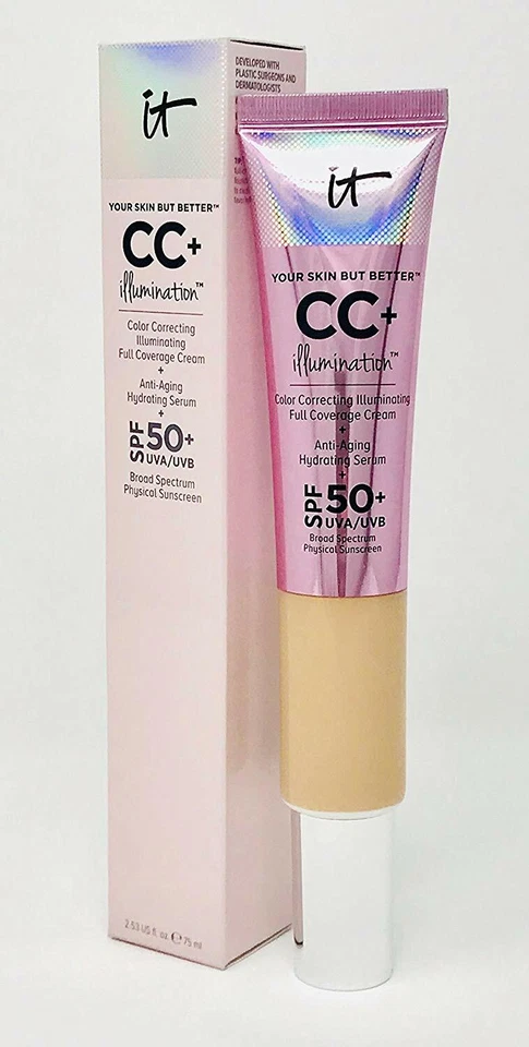 IT COSMETICS CC+ ILLUMINATION COLOR CORRECTING CREAM - RICH - 2.53 OZ-JUMBO SIZE - Image 1 of 1