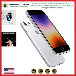 for iPhone SE Case 2022/3rd/2020/2nd gen,iPhone 8/iPhone 7 Clear Case - Picture 1 of 4