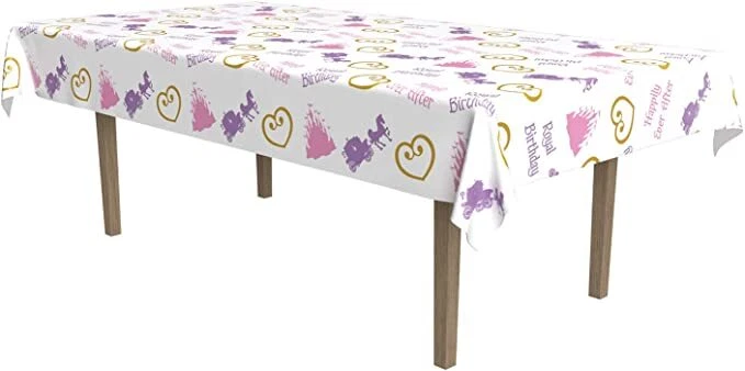 Princess Party Table Cover "Happily Ever After" - Princess Party Supplies - Image 1 of 1