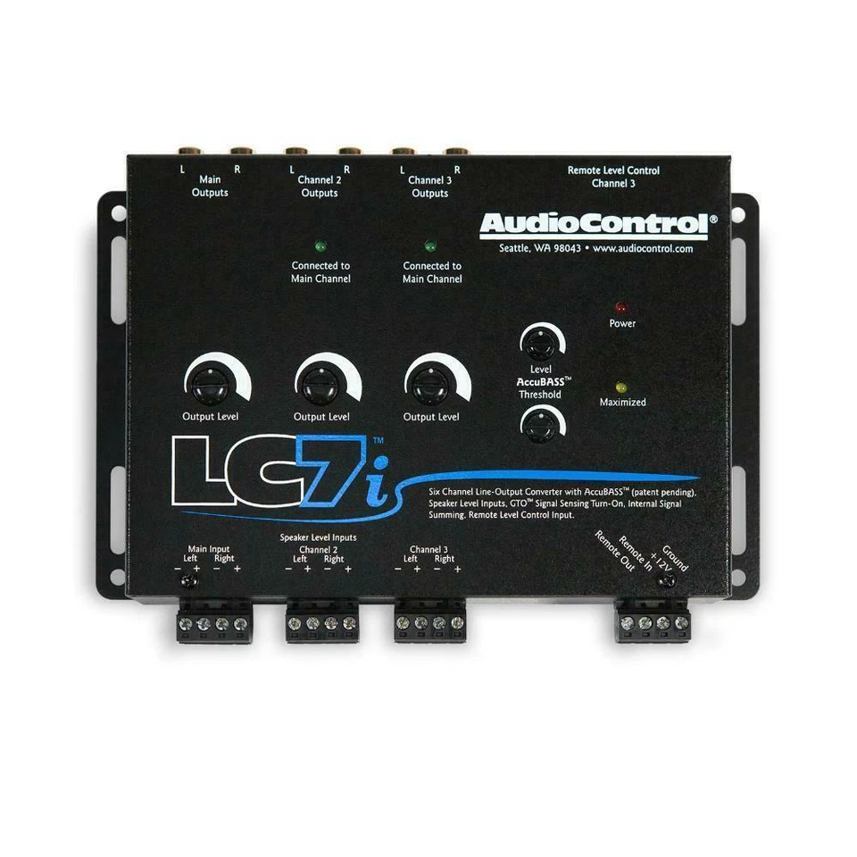 AudioControl LC7i 6 Channel Line Out Converter with Accubass & Subwoofer Control - Image 1 of 1