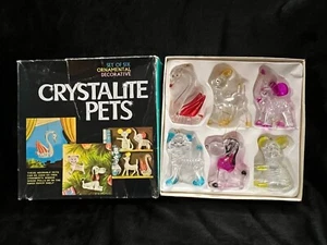 Animali Cristalite Addobbi Natale Vintage 1976 con Scatola Originale - Foto 1 di 10