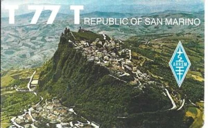 Tarjeta de radio QSL 1989 República de San Marino - Imagen 1 de 1