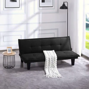 Futon Sofa bed 2-3 Seater Upholstered Fabric Sofa Modern Couch For Living Room - Picture 1 of 15