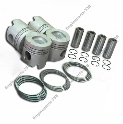 PISTONS SET ISUZU 4JA1 FOR TF PICK UP D-MAX PANTHER CAMEO 2.5 8-94152-712-1 - Image 1 of 3