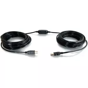 C2G 25FT USB Type-A Male to USB Type-B Male Cable - Black - Picture 1 of 3