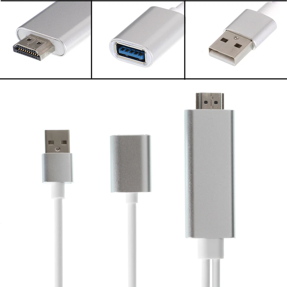 USB 3.0 to HDMI HD 1080P Power Video Cable Adapter Converter for PC Laptop HDTV  - Image 1 of 4