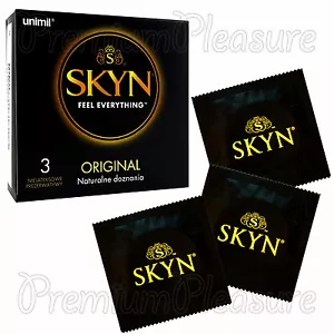 SKYN Original condoms Ultra Thin Latex-Free Polyisoprene Retail box of 3 - Picture 1 of 9
