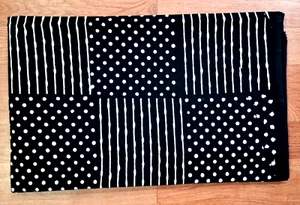 Black n White Patchwork Print By the Yard Block Print Fabric for Sewing Quilting - Picture 1 of 7