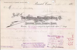 ¡Recibo de fabricación Horton vintage 15 de abril de 1898 firmado por T S Skilton & Sons! - Imagen 1 de 1