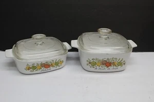 2er Set Corning Ware Spice of Life 1 Quart Kasserollen A-1-B & A-11/2-B mit Deckel - Bild 1 von 5