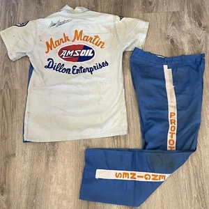 Mark Martin - Amsoil Dillion Enterprises- ASA - Pit Crew Uniform - AUTOGRAPHED - Picture 1 of 24