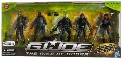 GI Joe Rise of Cobra 5 Action Figures w Infiltrator Gear Duke NEW Toys R Us 2009 - Image 1 of 4