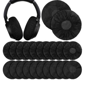 100 un. fundas desechables para auriculares auriculares no tejidos cubierta a prueba de polvo tapa elástica - Imagen 1 de 15