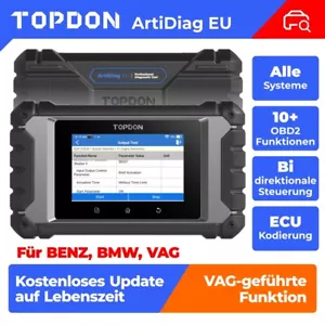 TOPDON Artidiag EU Für Mercedes Benz Profi OBD2 Diagnosegerät Scanner ECU Coding - Bild 1 von 13