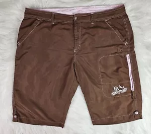 Wilson Brand Board Active Light Weight Gym Short Style Brown Pink (XL) W40" - Picture 1 of 8