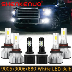 Para 1996-2005 GMC Jimmy 9005 9006 880 Faro H/L Luz Antiniebla LED Combo Bombilla F7 - Imagen 1 de 18