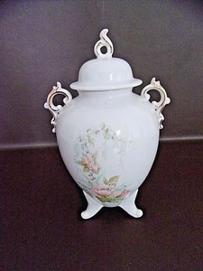 Winrose Collection Footed Ginger Jar Peach Floral   - Picture 1 of 5