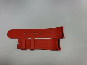 Corum Bubble Red Rubber Strap 20/24 - Picture 1 of 2