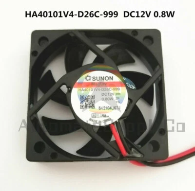 New 1pcs HA40101V4-D26C-999 4010 4CM 12V 0.8W 2-pin magnetic suspension fan - Image 1 of 4