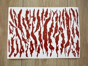 Tiger Muster Schablone Camouflage Aufkleber ASG Airsoft Army stencil airbrush - Bild 1 von 5