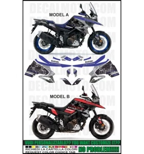 AUFKLEBER VSTROM 1050 WORLD BLACK BLUE KOMPATIBLES KIT - Bild 1 von 1