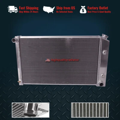 Aluminum Radiator For 1970-1981 Pontiac Firebird Trans Am Esprit Formula 3Row AT Foto 1 de 4