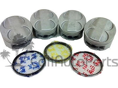 94-00 HONDA CIVIC DEL SOL1.6L V-Tec DOHC B16A2 B16A3 ENGINE PISTONS + RINGS SET - Image 1 of 4