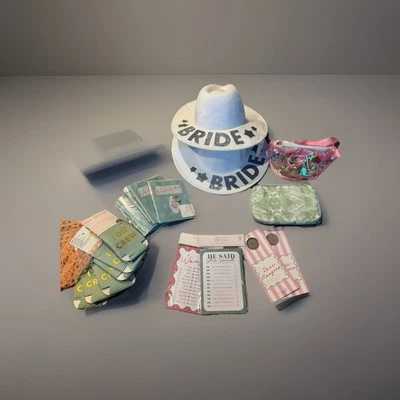 单身女郎/新娘派对套装 6 件套(包括新娘)全新带标签 — 第 1/4 张图片