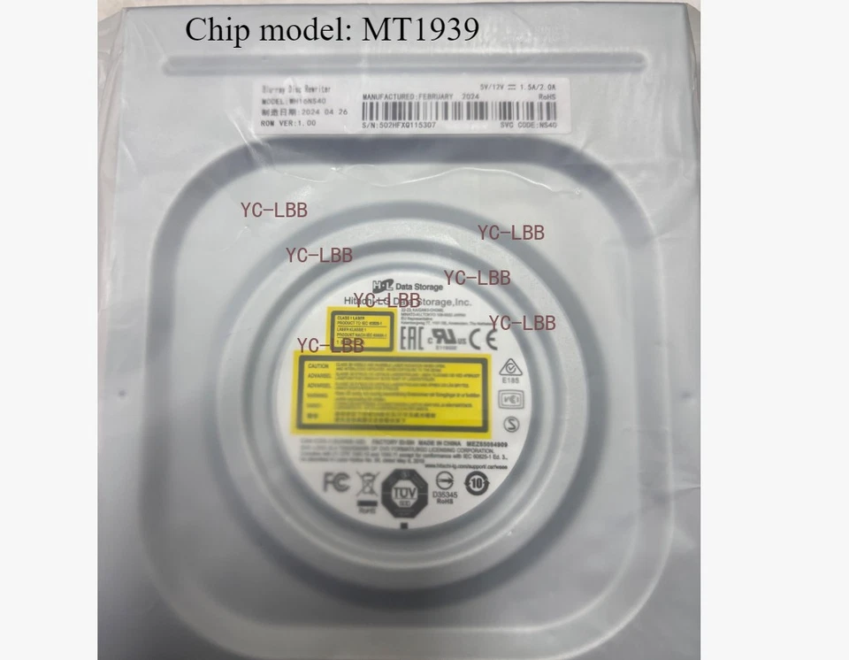 LG WH16NS40 SUPERMULTI SATA M-DISC UHD BLU-RAY DVD-CD 3D DISC WRITER BURNER PC - Image 1 of 4