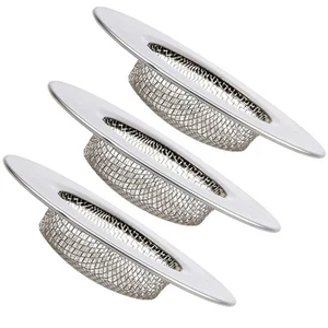 3 Pcs Waschbecken Sieb Wannenablauf Haarfänger Haarstopper Für Die Küche - Bild 1 von 12