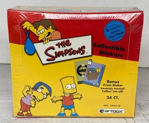Caja de tarjetas adhesivas de Los Simpson Artbox 2002 24 paquetes sellados de fábrica - Imagen 1 de 4
