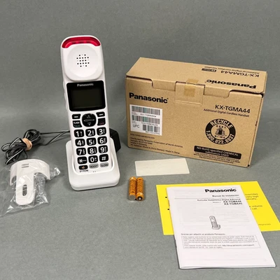 Panasonic KX-TGMA44W White Expansion Handset Phone for KX-TGM420W - Tested NICE - Image 1 of 4