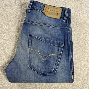 Diesel Krooley Jeans Mens 29x30 *31x30*  Regular Slim Carrot Denim Distressed - Picture 1 of 24