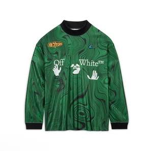 Maglia Nike x Off-White stampa allover Kelly verde taglia L nuova con etichetta FQ0998-389 - Foto 1 di 4
